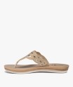 Sandales femme à entre-doigts ajouré couvert de strass